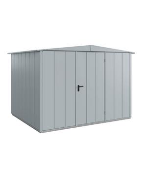 Hörmann Berry-Gerätehaus Modern-S Typ 3, ca. B323,6/H219,4/T247,7 cm, Fenstergrau - Metall / Aluminium Stahl