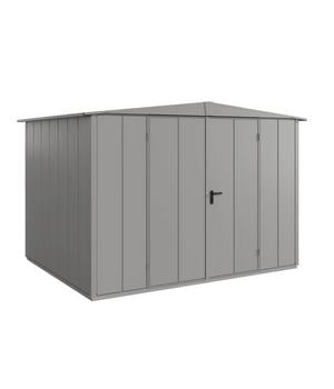 Hörmann Berry-Gerätehaus Modern-S Typ 3, ca. B323,6/H219,4/T247,7 cm, Graualuminium - Metall, Aluminium, Stahl