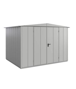Hörmann Berry-Gerätehaus Modern-S Typ 3, ca. B323,6/H219,4/T247,7 cm, Weißaluminium - Metall / Aluminium Stahl