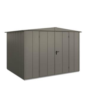 Hörmann Berry-Gerätehaus Modern-S Typ 3, ca. B323,6/H219,4/T247,7 cm, Quarzgrau - Metall / Aluminium Stahl
