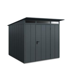 Hörmann Berry-Gerätehaus Modern-P Typ 2, ca. B247,9/H232,3/T283,4 cm, Anthrazit - Metall, Aluminium, Stahl, Acryl