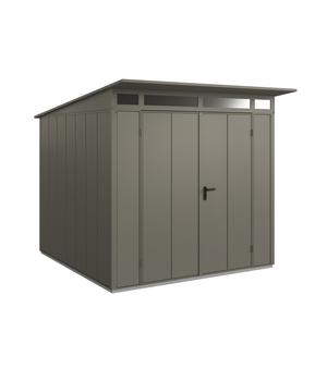Hörmann Berry-Gerätehaus Modern-P Typ 2, ca. B247,9/H232,3/T283,4 cm, Quarzgrau - Metall, Aluminium, Stahl, Acryl