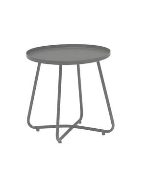 Dehner Beistelltisch Ibiza, ca. Ø45/H45 cm, Anthrazit - Stahl