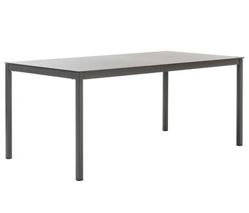 Dehner Diningtisch Lille, ca. B180/H75/T90 cm, Anthrazit - Edelstahl / Glas