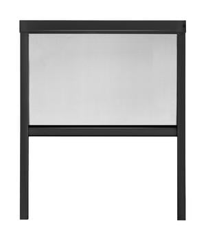 Hecht Insektenschutzrollo elektrisch, inkl. Solarpanel, ca. B110/H220 cm, Anthrazit - Aluminium / Textilien