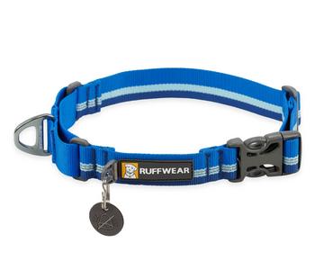 RUFFWEAR Hundehalsband Web Reaction , Blau - Aluminium / Polyester Silikon