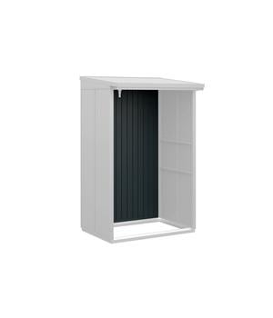 Hörmann Rückwand für Berry-Kaminholzregal Typ 1, ca. B117,3/H188 cm, Anthrazit - Metall
