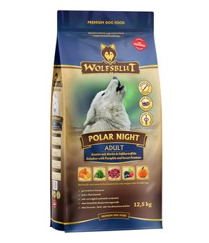 WOLFSBLUT Trockenfutter für Hunde Polar Night, Adult, Rentier & Kürbis
