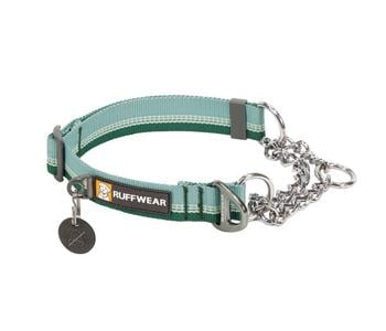 RUFFWEAR Hundehalsband Chain Reaction , Hellgrün - Aluminium / Polyester Silikon