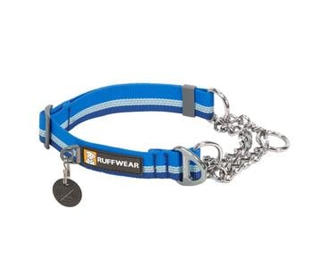 RUFFWEAR Hundehalsband Chain Reaction , Blau - Aluminium / Polyester Silikon