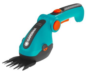 GARDENA Akku-Grasschere ComfortCut Li, Türkis, Schwarz, Orange