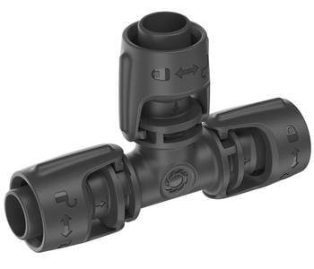 GARDENA Micro-Drip-System T-Stück, 1/2", 2 Stk., Anthrazit - Kunststoff