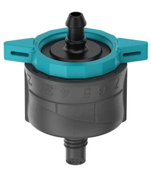 GARDENA Micro-Drip-System regulierbarer Endtropfer druckkompensierend, 5 Stk., Anthrazit / Blau - Kunststoff