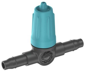 GARDENA Micro-Drip-System Regulierbarer Reihentropfer, 10 Stk., Anthrazit / Blau - Kunststoff