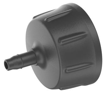 GARDENA Micro-Drip-System Hahn-Anschlussstück, 3/16", Anthrazit - Kunststoff