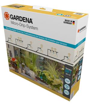 GARDENA Micro-Drip-System Starter-Set für Terrassen, Anthrazit - Kunststoff
