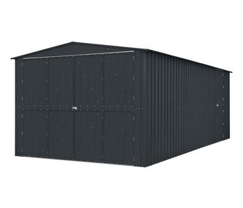 Globel Metallgerätehaus Spacer 1015, ca. B308/H225/T465 cm, Anthrazit - Stahl