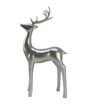 Dehner Polyresin-Rentier, silber