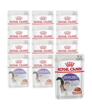 ROYAL CANIN® Nassfutter für Katzen Sterilised in Soße, 12 x 85 g