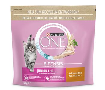PURINA ONE® Trockenfutter für Katzen Junior, Huhn