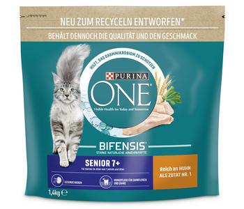 PURINA ONE® Trockenfutter für Katzen Senior 7+, Huhn