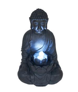 Ubbink Polyresin-Gartenbrunnen Acqua Arte Sungai, ca. H46 cm, Grau, Blau - Polyresin