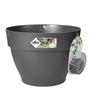 elho Kunststoff-Hängeampel Vibia Campana, rund, anthrazit, ca. Ø26/H18 cm