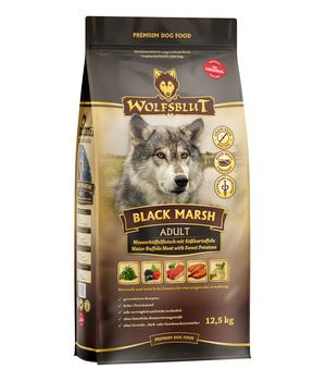 WOLFSBLUT Trockenfutter für Hunde Black Marsh, Adult, Wasserbüffel & Süßkartoffeln