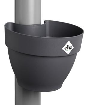 elho Kunststoff-Fallrohrtopf Vibia Campana, rund, anthrazit, ca. Ø19/H16 cm