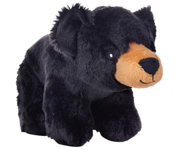Dehner Lieblinge Stofftier Schwarzer Bär, ca. B32/H23 cm, Schwarz / Hellbraun - Polyester