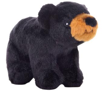Dehner Lieblinge Stofftier Schwarzer Bär klein, ca. B17/H10 cm, Schwarz / Hellbraun - Polyester