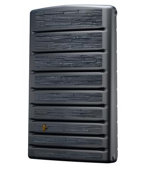 4Rain Wandtank ExtraSLIM Stone Decor, 400 l, Dunkelgrau
