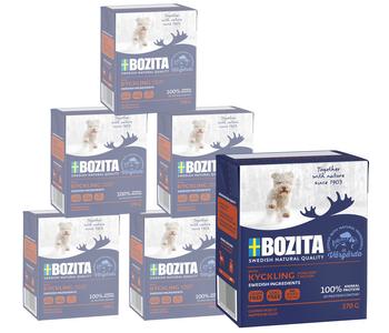 BOZITA Nassfutter für Hunde Häppchen in Gelee, 6 x 370 g