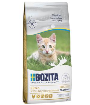 BOZITA Trockenfutter für Katzen Grain Free Chicken Kitten, Huhn