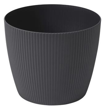 2 x Dehner Kunststoff-Topf Magnolia, konisch, Anthrazit - Kunststoff - Mindestbestellmenge: 2 Stk.