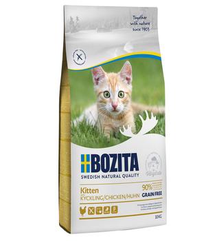 BOZITA Trockenfutter für Katzen Grain Free Chicken Kitten, Huhn