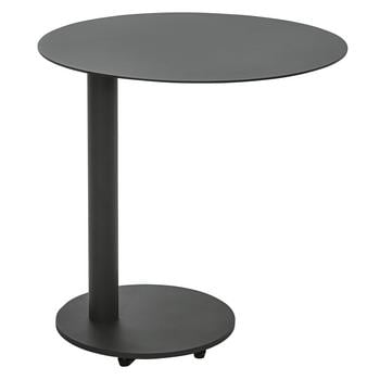 Dehner Beistelltisch Mika, ca. Ø50/H50 cm, Dunkelgrau - Aluminium