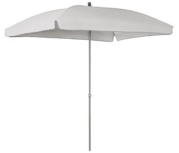 Dehner Sonnenschirm Keros, rechteckig, ca. B255/T170 cm, Hellgrau - Stahl / Polyester