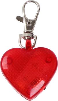 Dehner Lieblinge Leuchtanhänger Flashing Heart, Rot - Kunststoff