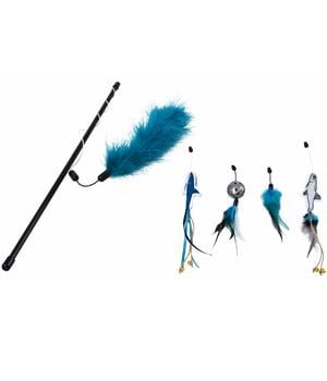 Dehner Premium Lovely Katzenspielzeug Spielangel Angelspaß Hai & Fischlein - Kunststoff