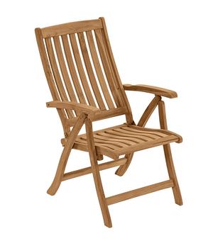 Dehner Klappsessel Havanna, Hellbraun - Teakholz