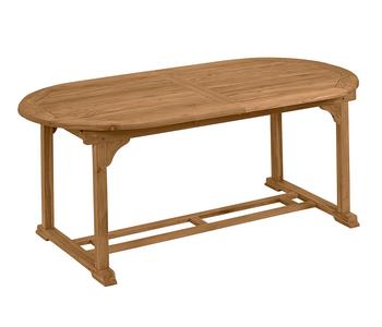 Dehner Ausziehtisch Havanna, ca. B180-240/H74/T90 cm, Hellbraun - Teakholz