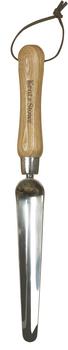 Kent & Stowe Pflanzkelle schmal, Beige / Silber - Holz Edelstahl