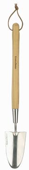 Kent & Stowe Handschaufel Langstiel, Beige / Silber - Holz Edelstahl