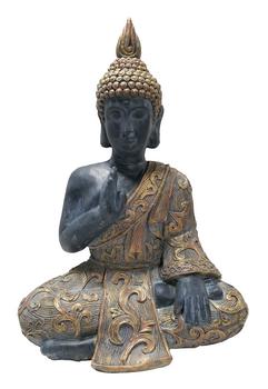 Dehner Magnesia-Buddha, B46/H64/T29 cm