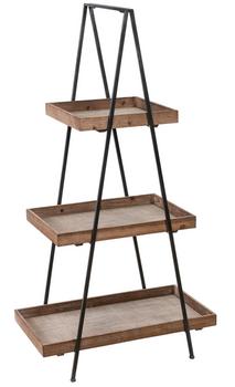 Dehner Regal aus Metall und Holz, ca. H137,5 cm