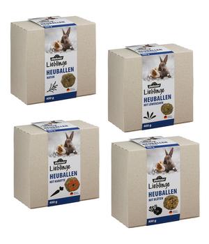 Dehner Lieblinge Heuballen Probierset, 4 x 400 g