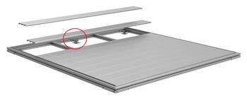 Biohort SmartBase Fundament-Zusatzpaket für Zusatztür, Silber - Aluminium