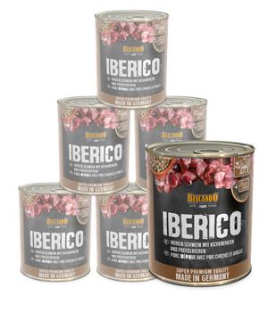 BELCANDO® Nassfutter für Hunde Adult, Iberico Schwein mit Kichererbsen & Preiselbeeren