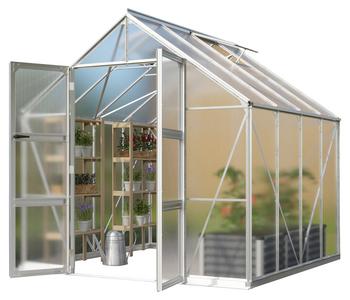 Vitavia Gewächshaus Orbit 6700, HKP, inkl. Fundament, Silber - Stahl, Aluminium, Polycarbonat